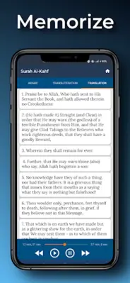 Al-Kahf Read and Listen android App screenshot 2